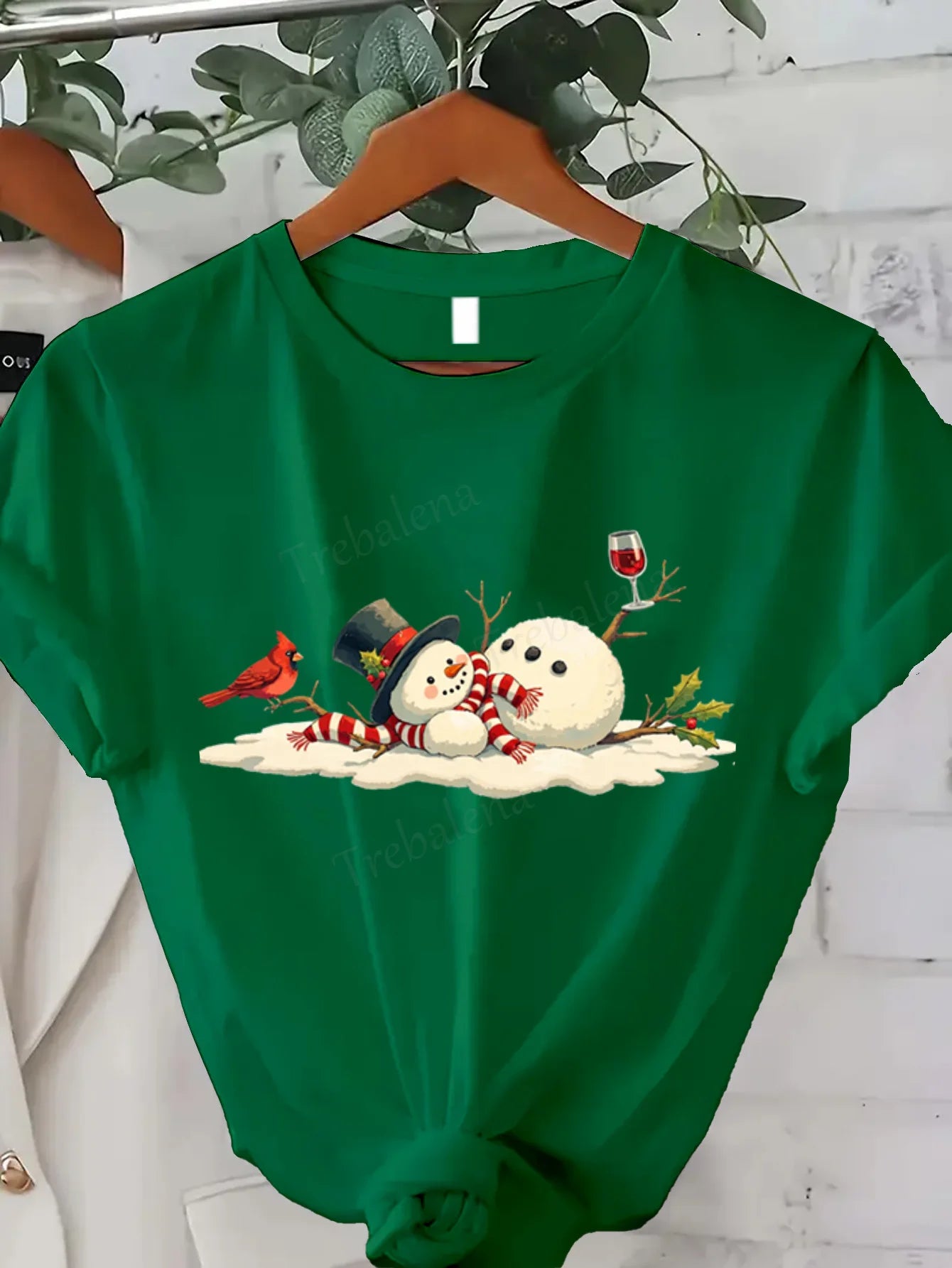 Snowman Wine Tee